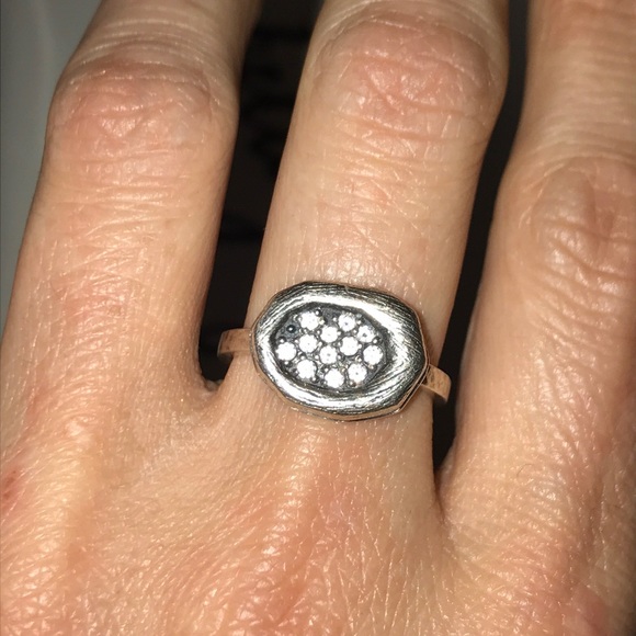 Silpada dainty CZ ring - Picture 2 of 4